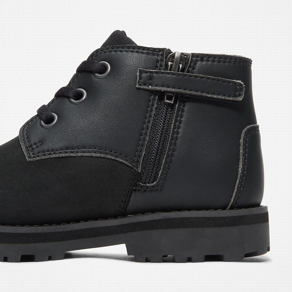 Chukka Čižmy Timberland Courma Chukka Detske Čierne | DF7910564