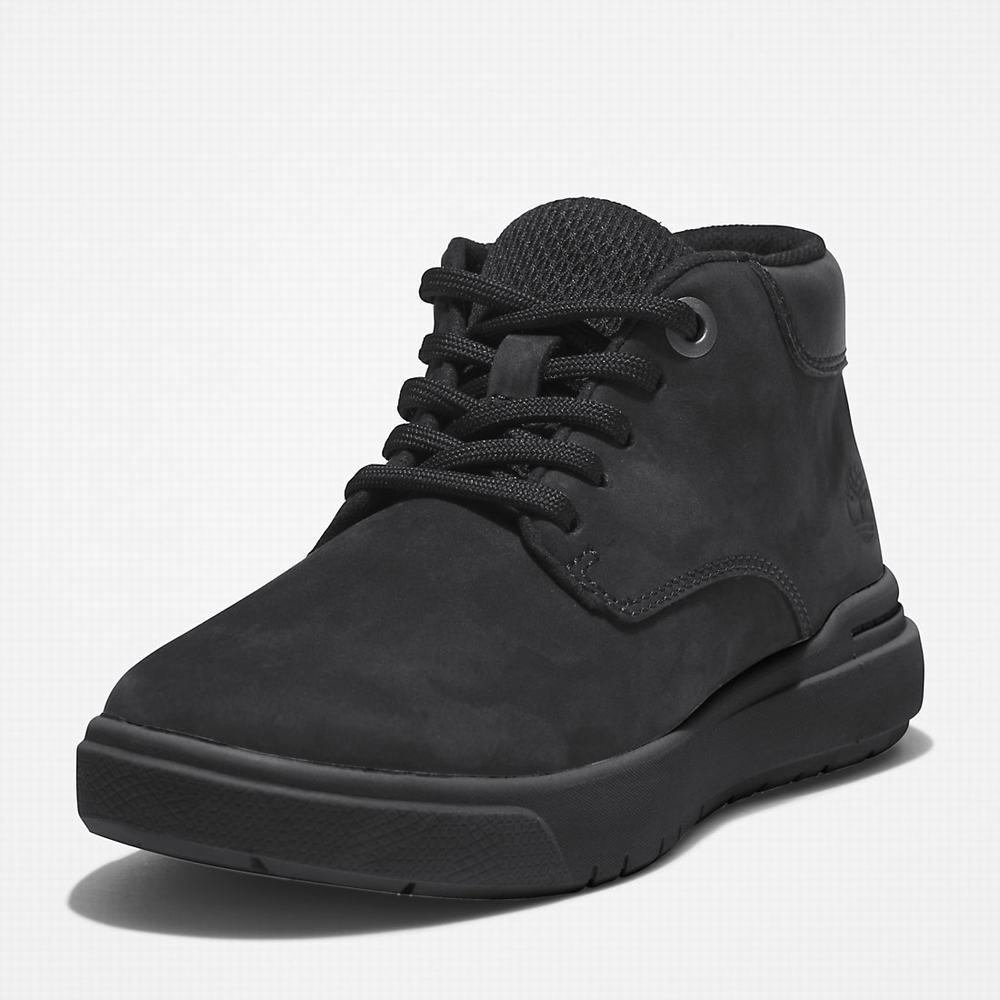 Chukka Čižmy Timberland Seneca Bay Chukka Detske Čierne | AX3102786