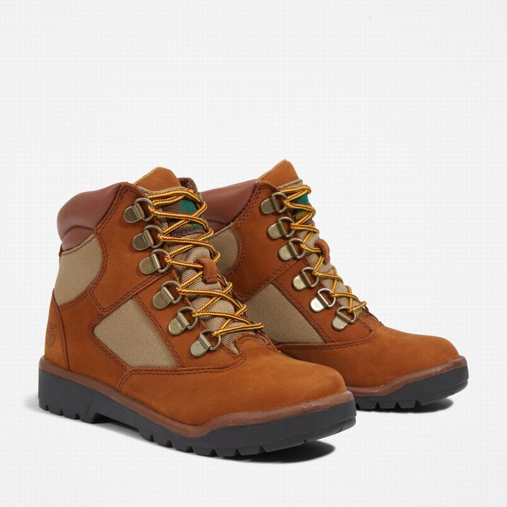 Cizmy Timberland 6-Inch Field Detske Hnede | FK3856279