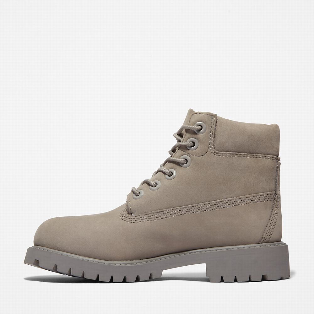 Cizmy Timberland 6 Inch Premium Detske Siva | LK0983127