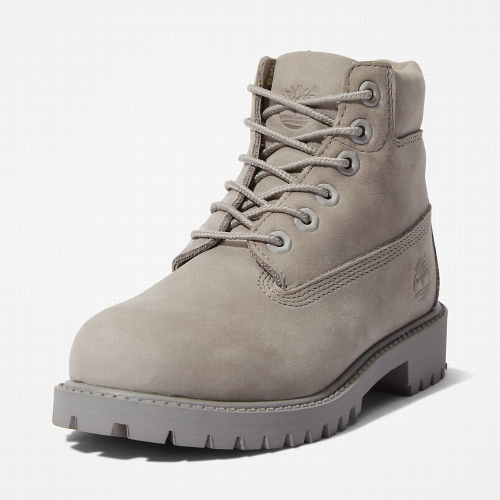 Cizmy Timberland 6 Inch Premium Detske Siva | LK0983127