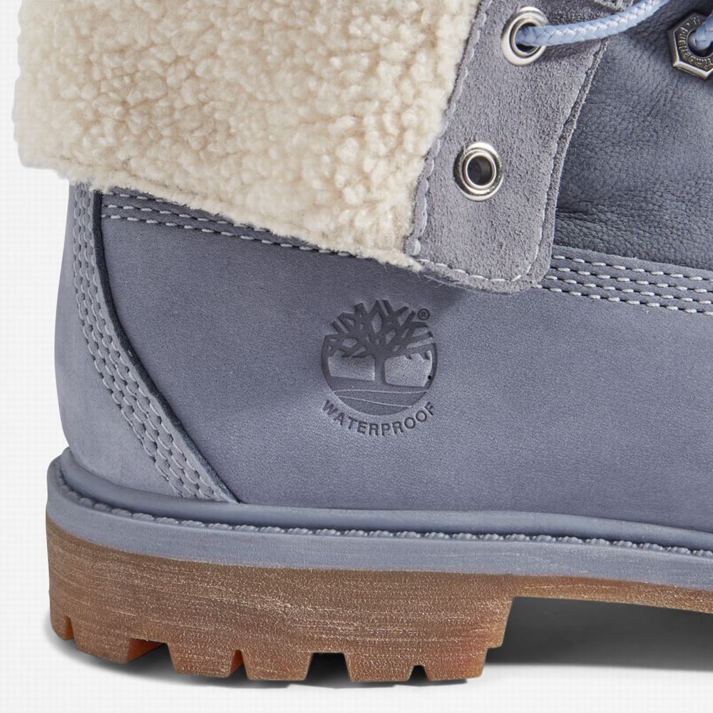 Cizmy Timberland Authentics Waterproof Roll-Top Damske Modre | VP3521968