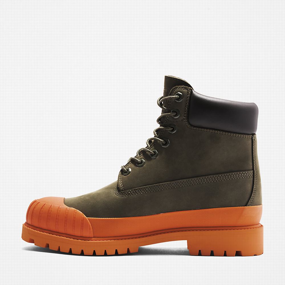 Cizmy Timberland Bee Line x Timberland® 6 Inch Rubber Spicou Panske Tmavo Zelene Oranžové | HI1430657