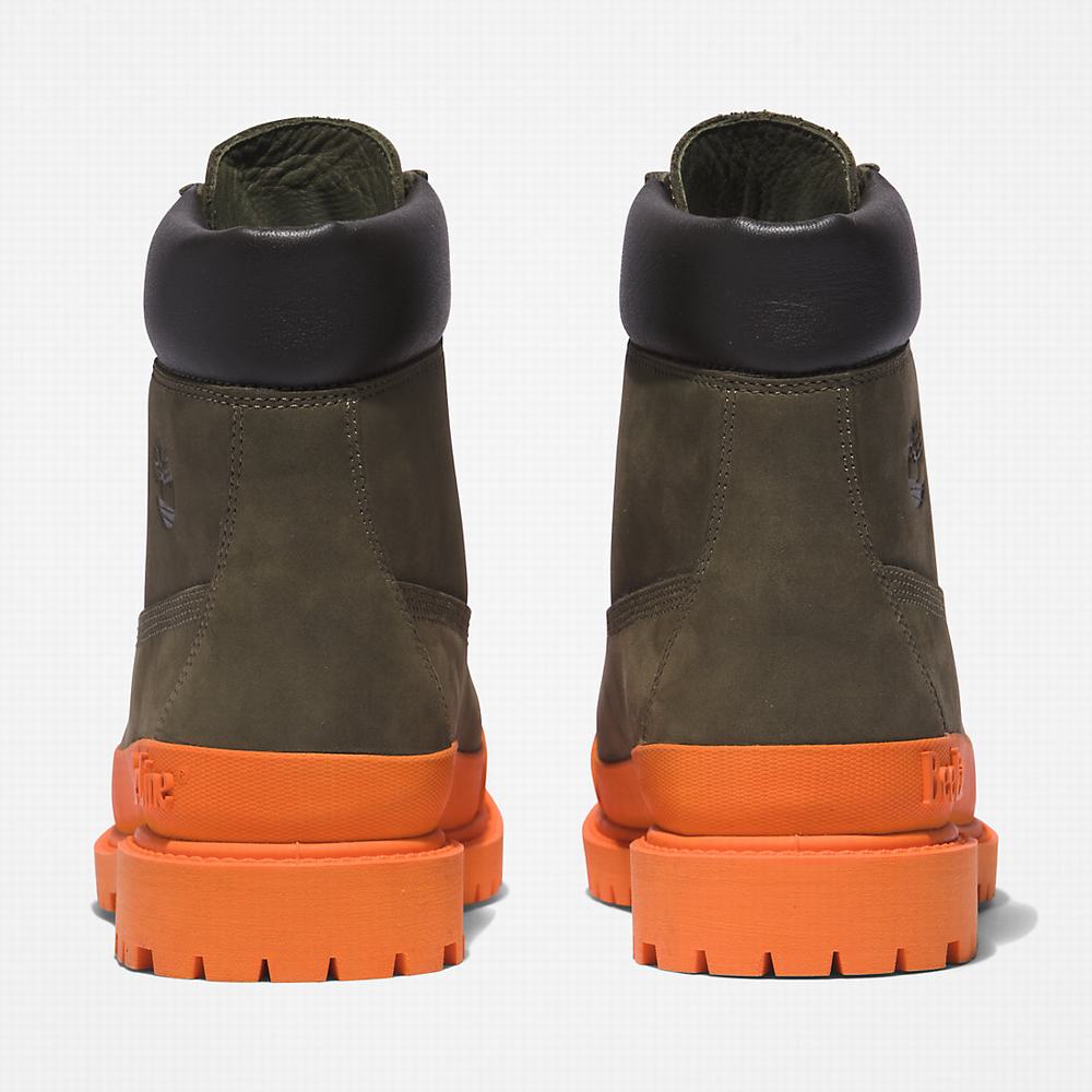 Cizmy Timberland Bee Line x Timberland® 6 Inch Rubber Spicou Panske Tmavo Zelene Oranžové | HT7513249