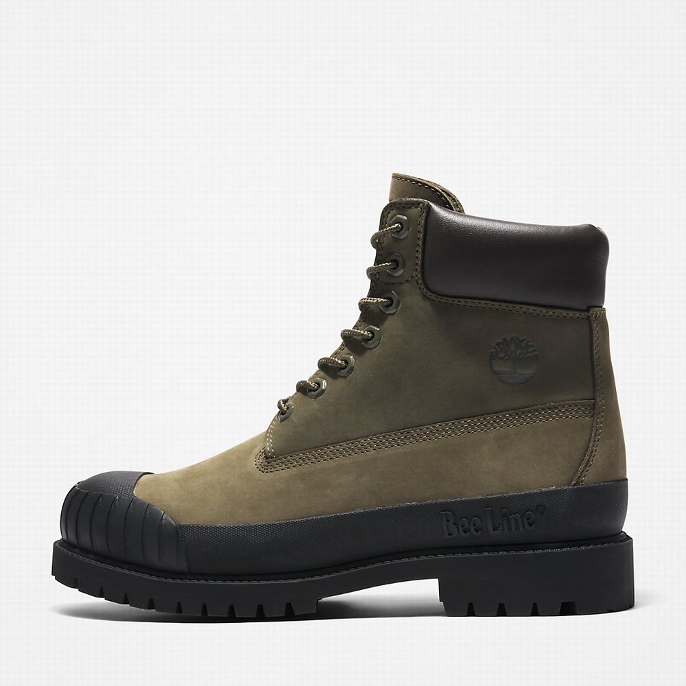 Cizmy Timberland Bee Line x Timberland® 6 Inch Rubber Spicou Damske Tmavo Zelene Čierne | RX0897135