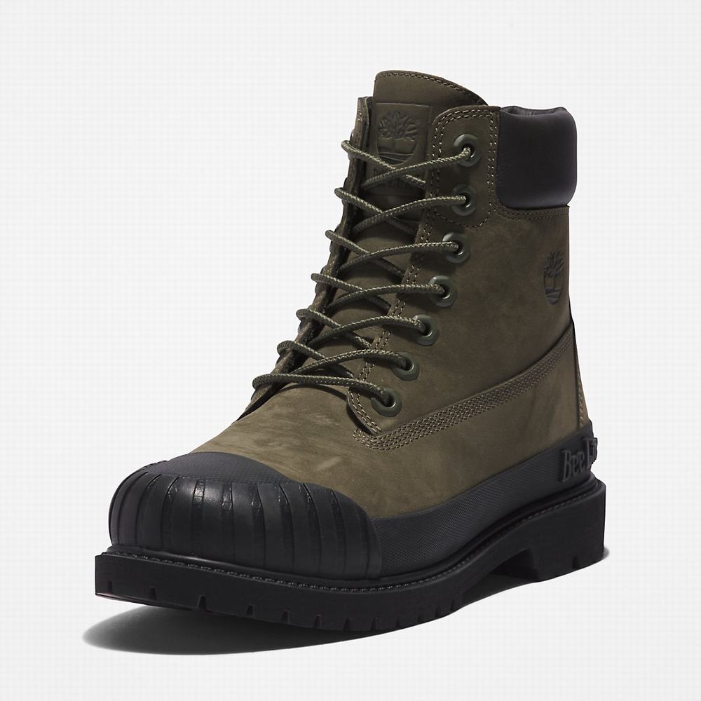 Cizmy Timberland Bee Line x Timberland® 6 Inch Rubber Spicou Damske Tmavo Zelene Čierne | UI8651493