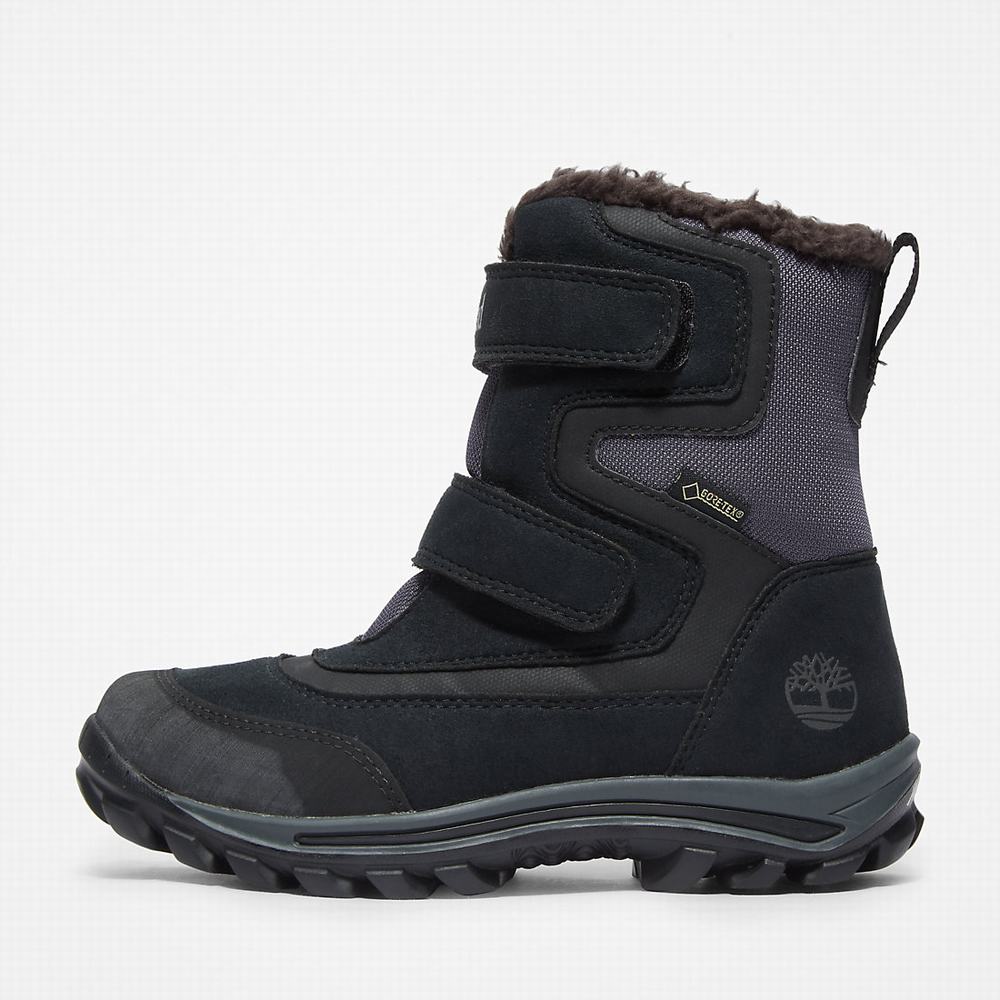 Cizmy Timberland Chillberg 2-Remienkove GTX Detske Čierne | WK7842195