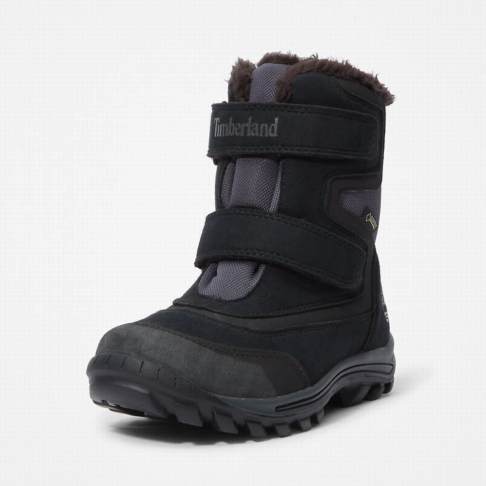 Cizmy Timberland Chillberg 2-Remienkove GTX Detske Čierne | WK7842195