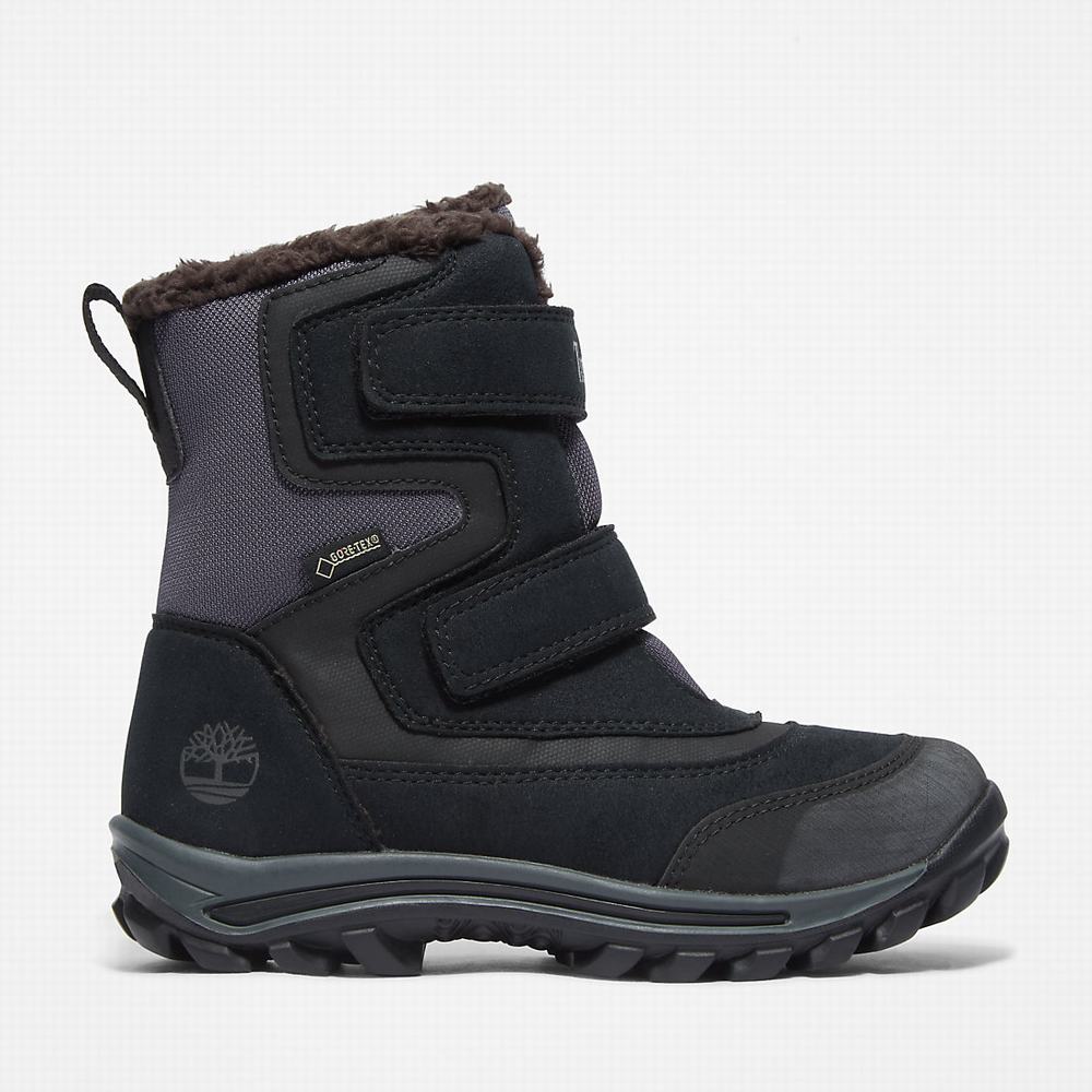 Cizmy Timberland Chillberg 2-Remienkove GTX Detske Čierne | WK7842195