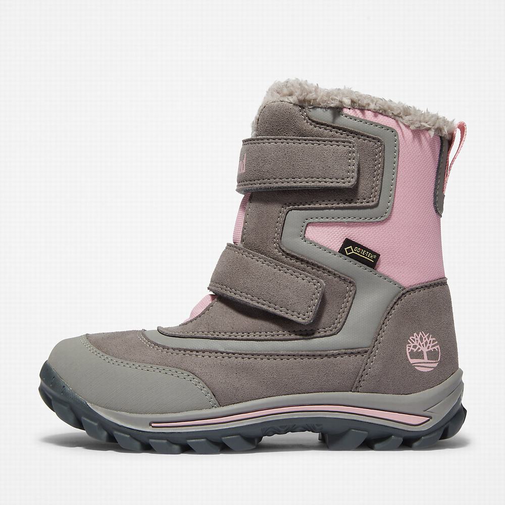 Cizmy Timberland Chillberg Gore-Tex® Winter Detske Siva | FK5892746