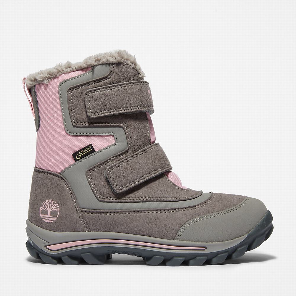 Cizmy Timberland Chillberg Gore-Tex® Winter Detske Siva | FK5892746