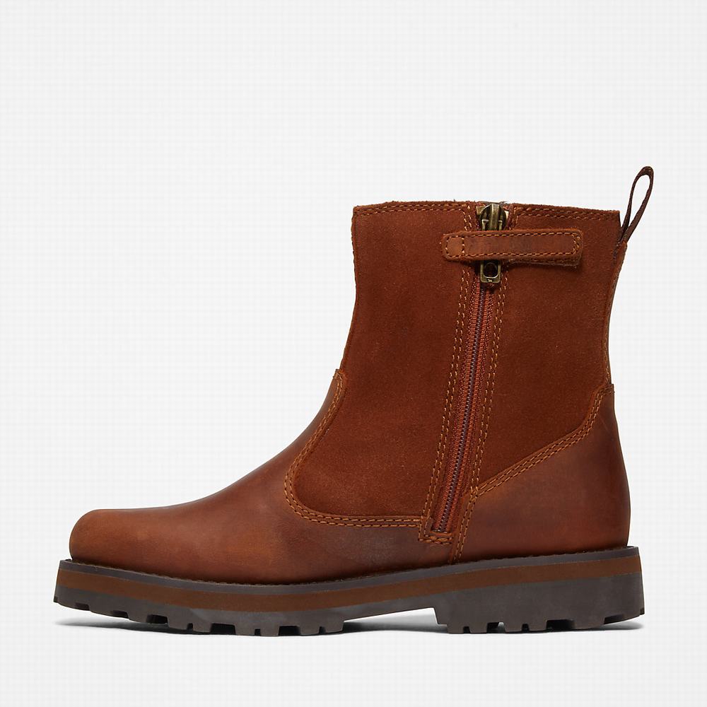 Cizmy Timberland Courma Podsite Detske Hnede | YL9081643