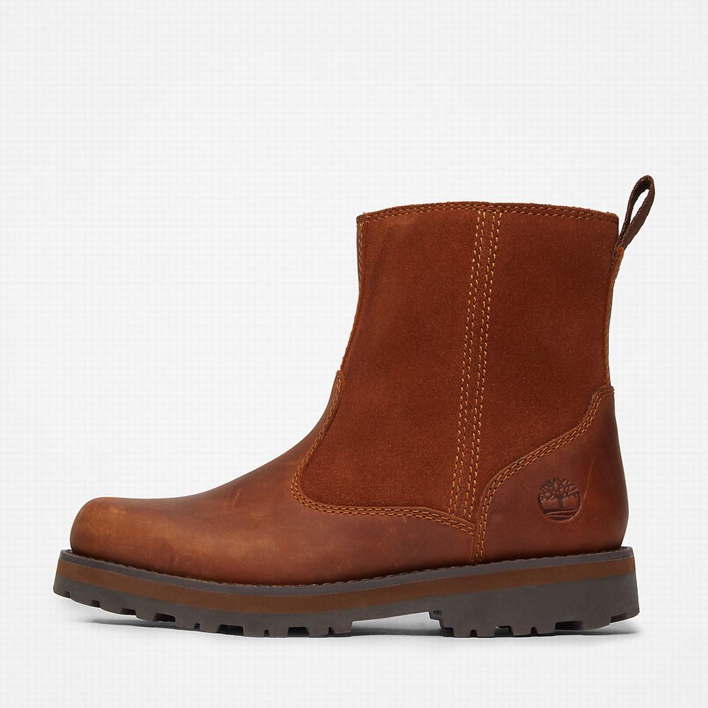 Cizmy Timberland Courma Podsite Detske Hnede | YL9081643