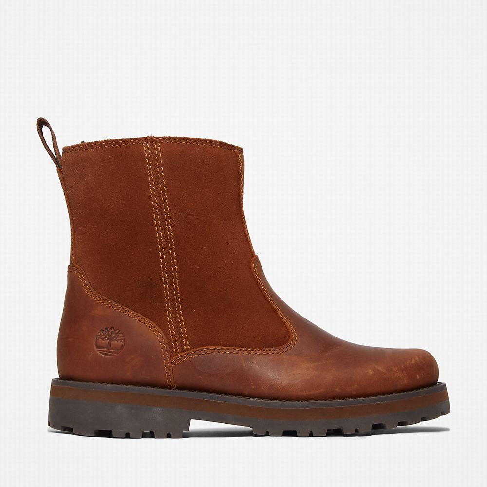 Cizmy Timberland Courma Podsite Detske Hnede | YL9081643