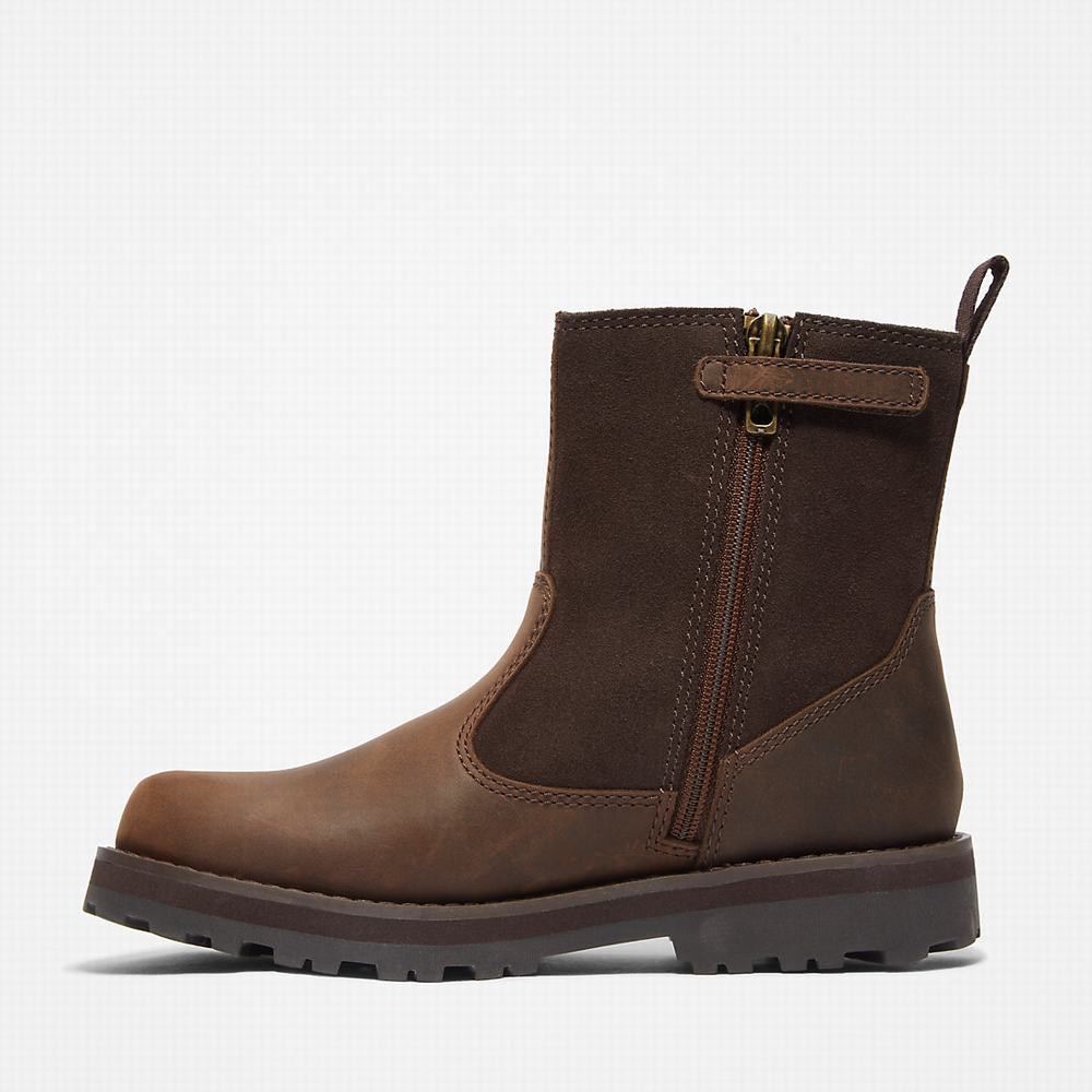 Cizmy Timberland Courma Podsite Detske Tmavo Hnede | NF1853694