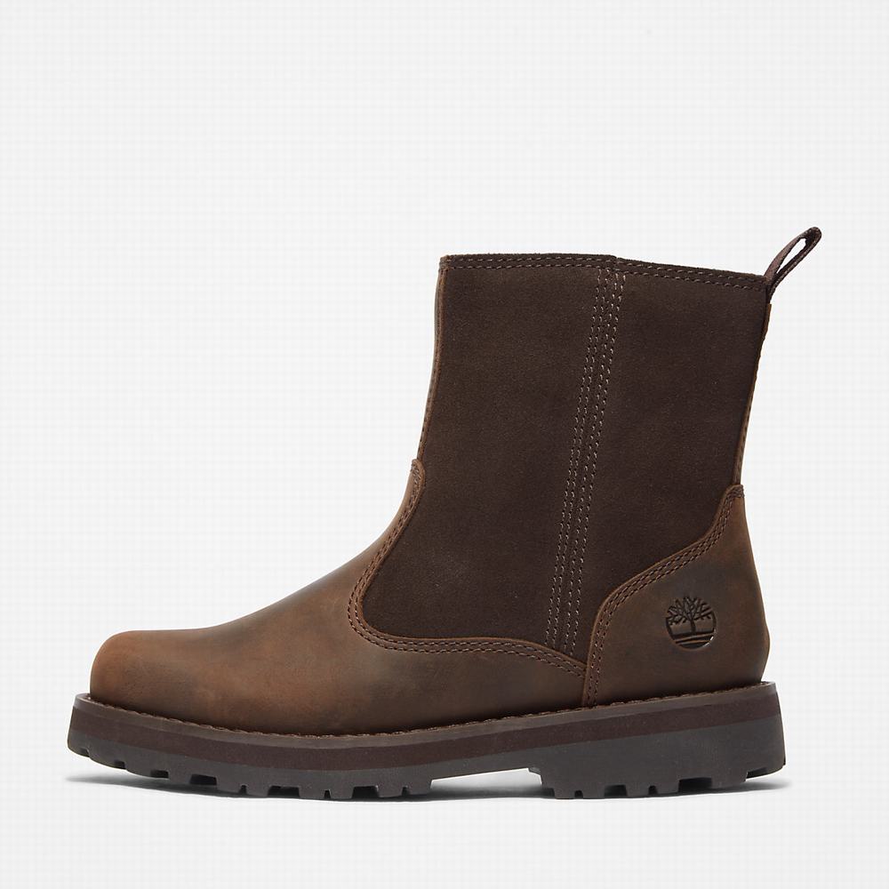 Cizmy Timberland Courma Podsite Detske Tmavo Hnede | NF1853694