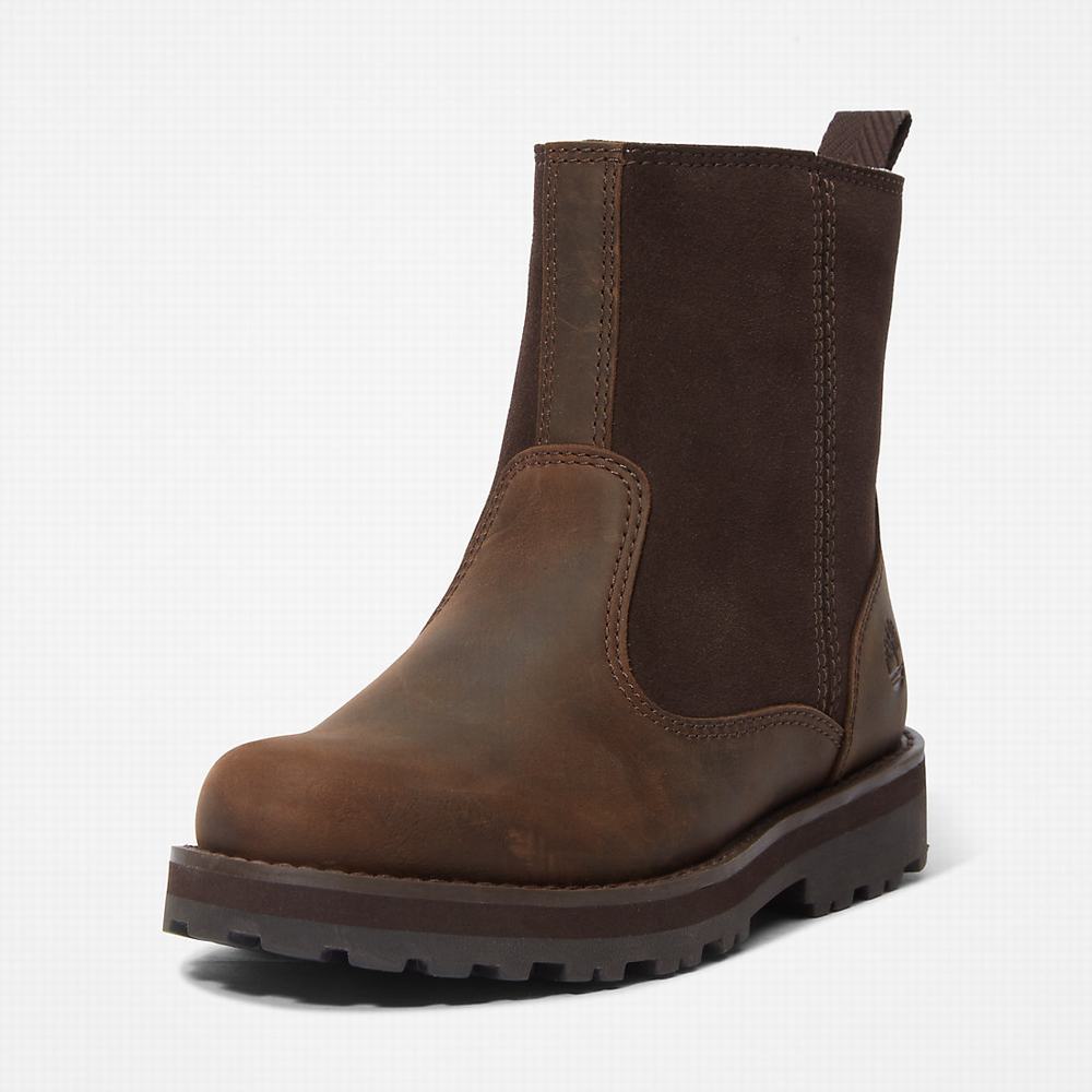 Cizmy Timberland Courma Podsite Detske Tmavo Hnede | NF1853694