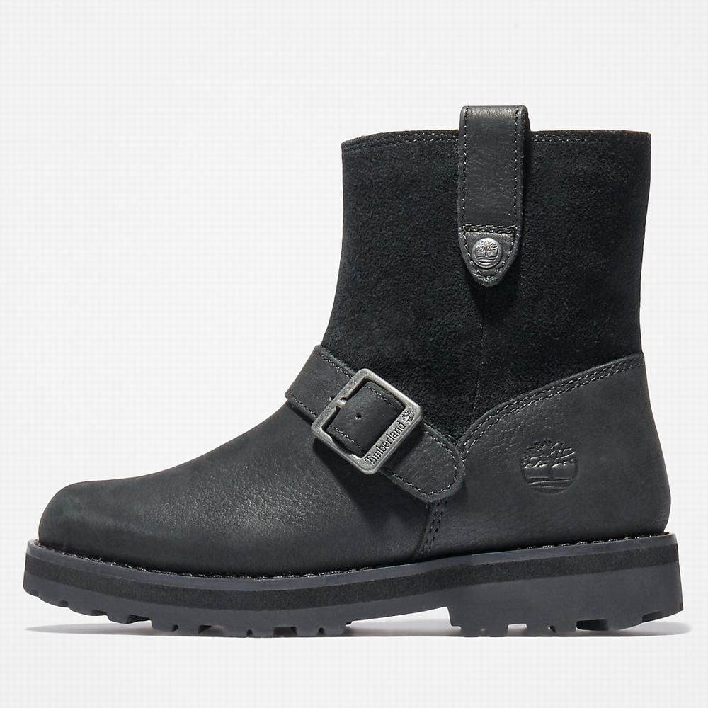 Cizmy Timberland Courma Side-zip Winter Detske Čierne | QZ5072169