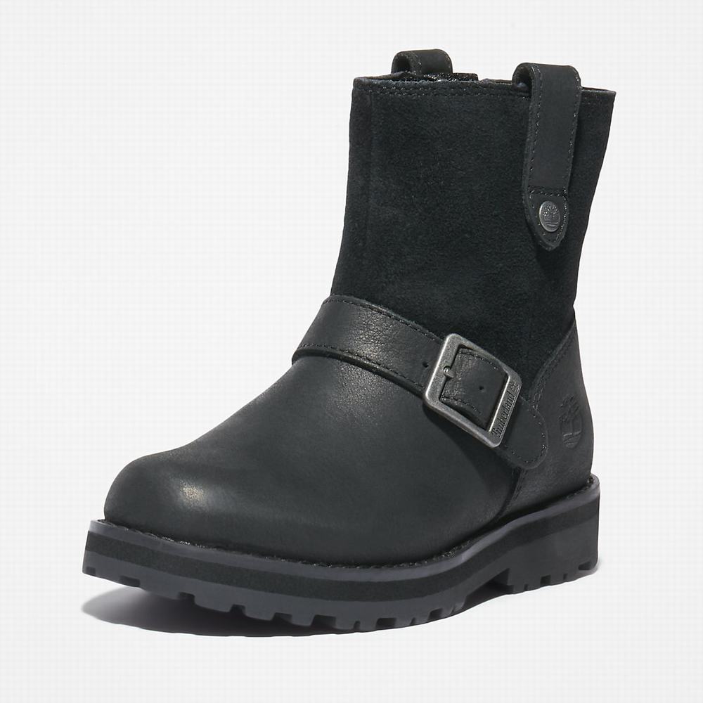 Cizmy Timberland Courma Side-zip Winter Detske Čierne | QZ5072169