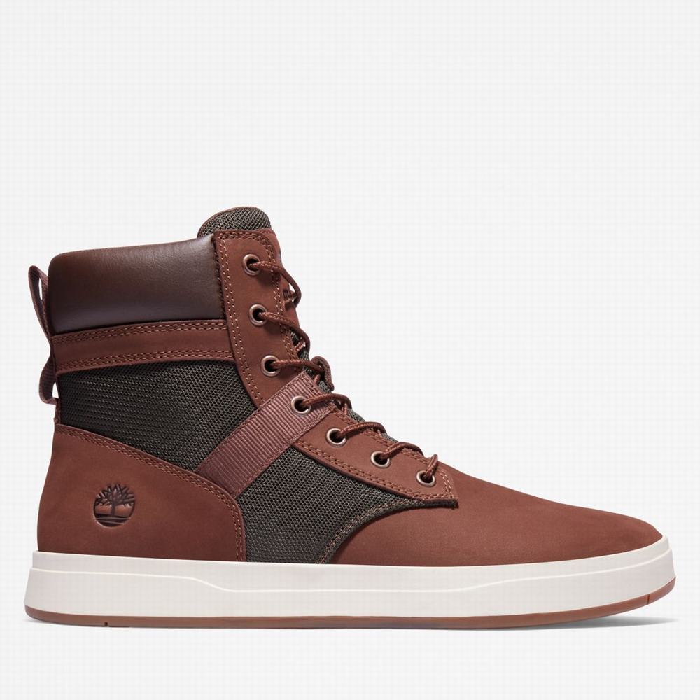 Cizmy Timberland Davis Square Panske Tmavo Hnede | QP3207594