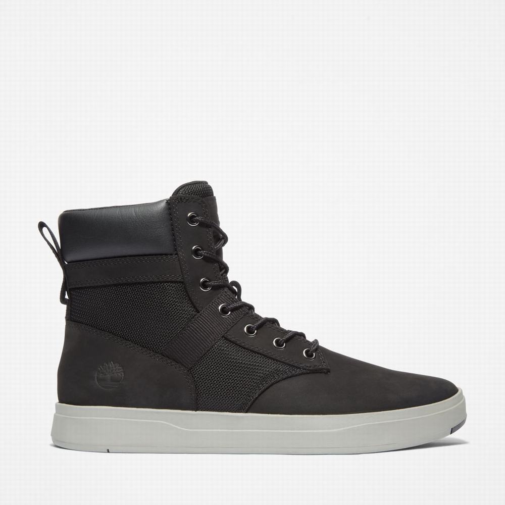 Cizmy Timberland Davis Square Panske Čierne | QP5603187