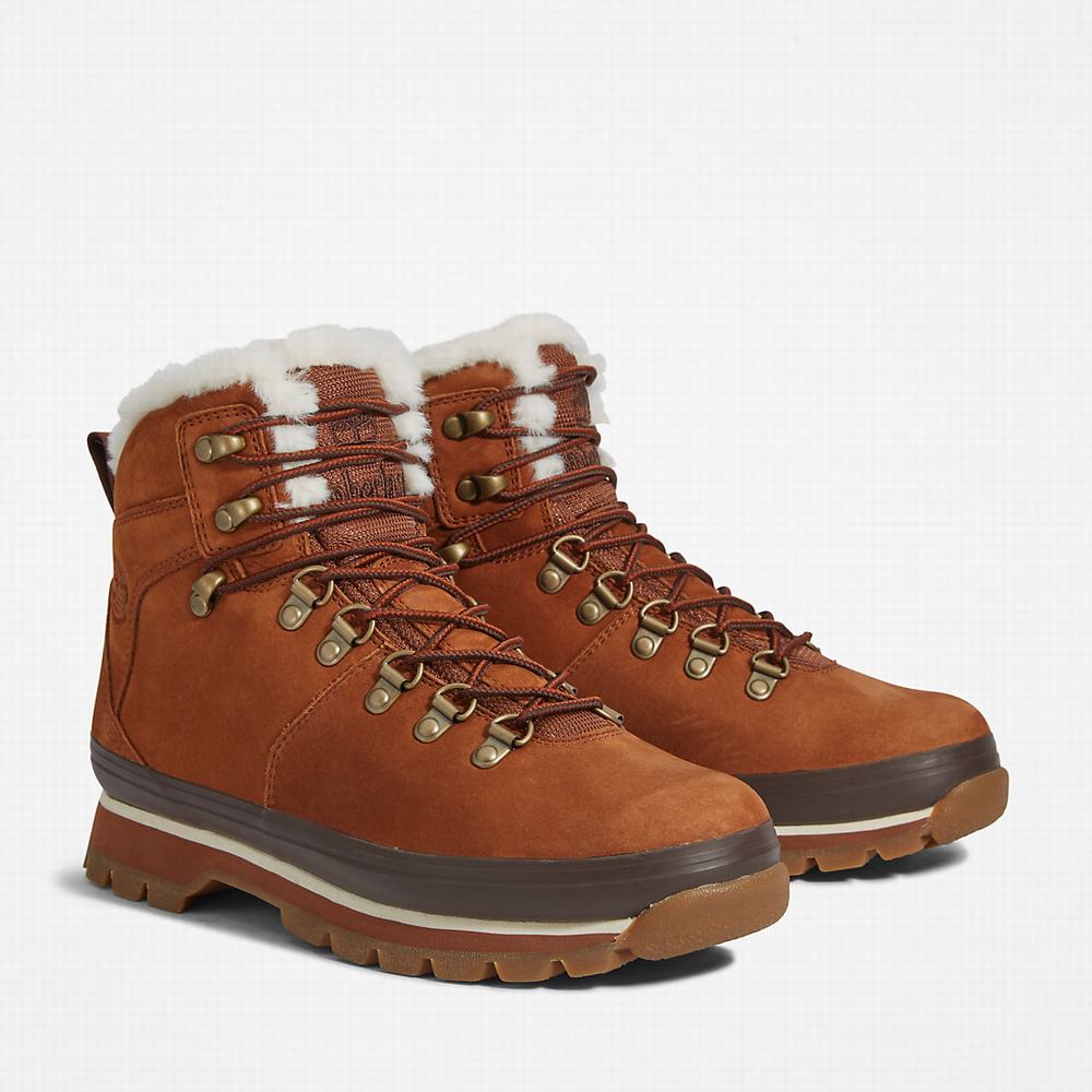 Cizmy Timberland Euro Hiker Waterproof Fur-Podsite Damske Hnede | DM3648597