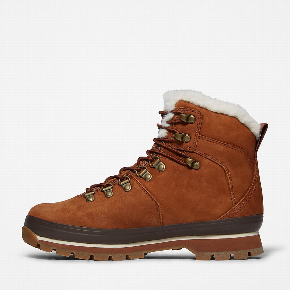 Cizmy Timberland Euro Hiker Waterproof Fur-Podsite Damske Hnede | DM3648597