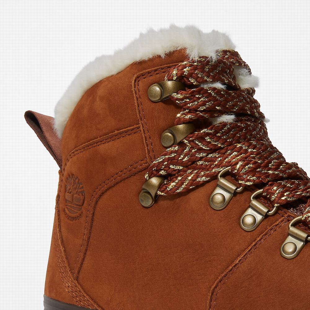 Cizmy Timberland Euro Hiker Waterproof Fur-Podsite Damske Hnede | DM3648597