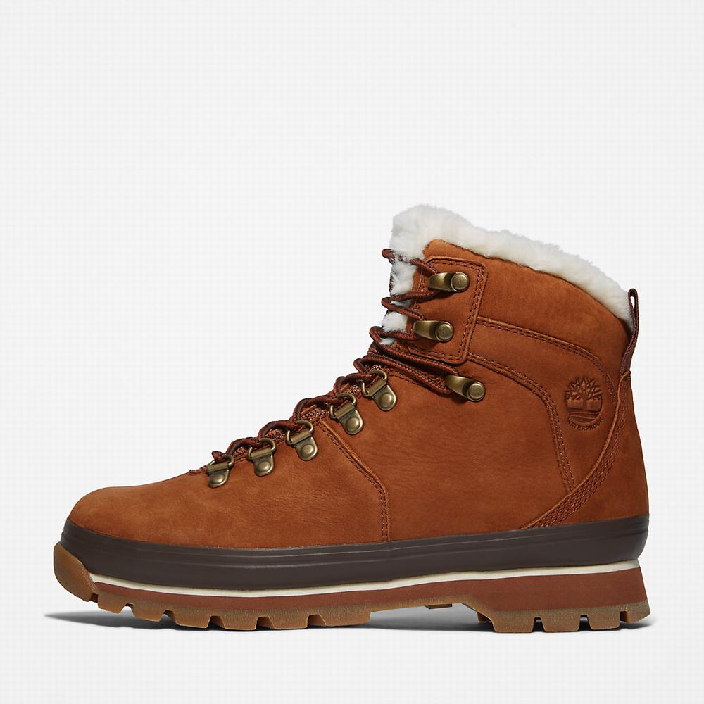 Cizmy Timberland Euro Hiker Waterproof Fur-Podsite Damske Hnede | DM3648597