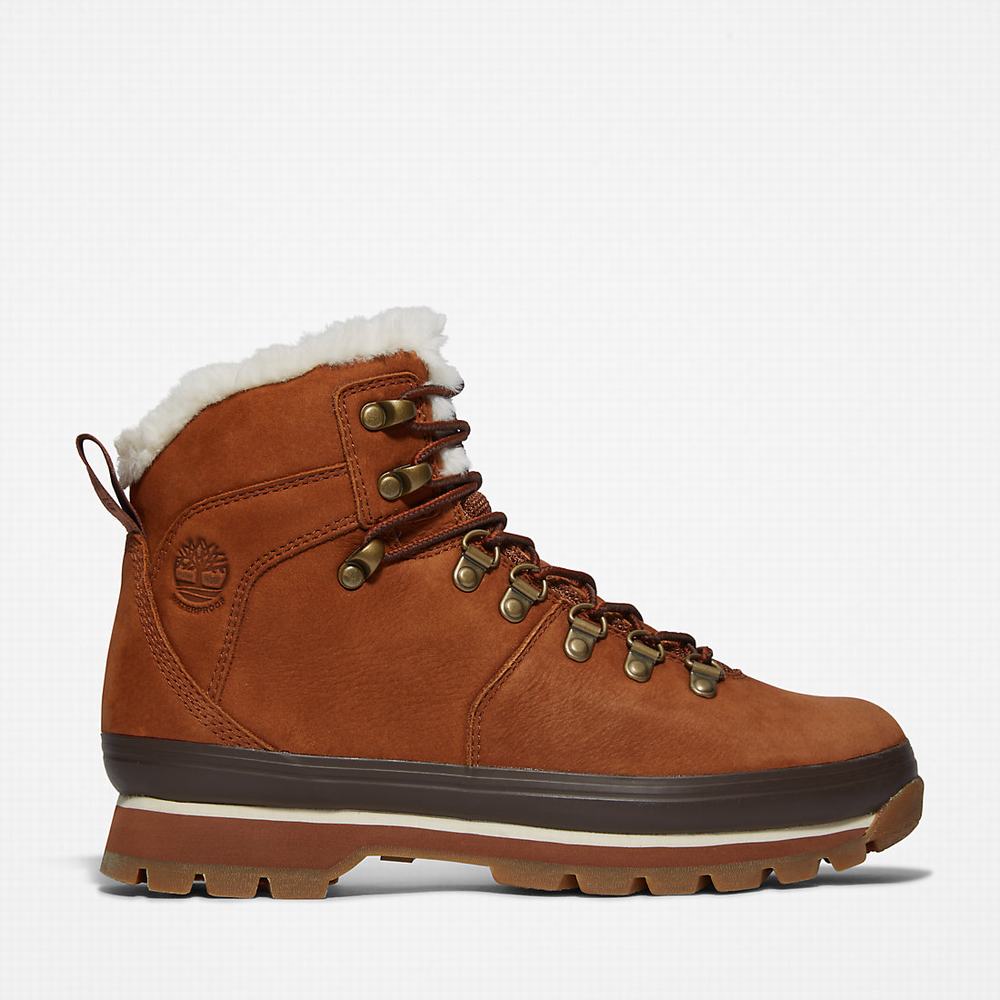 Cizmy Timberland Euro Hiker Waterproof Fur-Podsite Damske Hnede | DM3648597