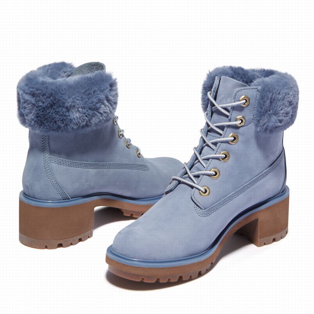 Cizmy Timberland Kinsley 6-Inch Waterproof Damske Modre Siva | FI7368590