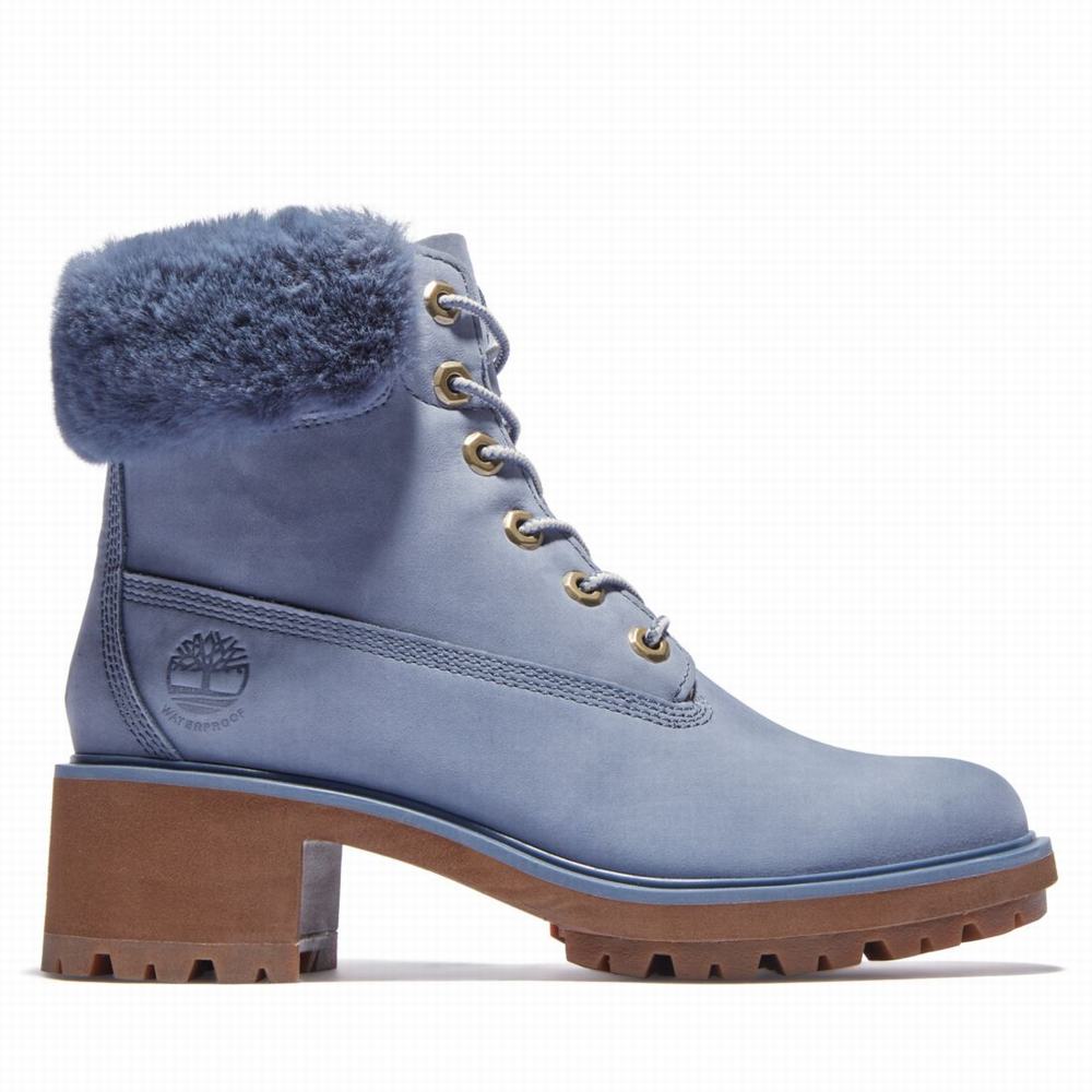 Cizmy Timberland Kinsley 6-Inch Waterproof Damske Modre Siva | FI7368590