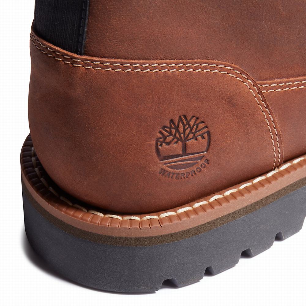 Cizmy Timberland Larchmont Podsite Chukka Panske Hnede | WY6940158