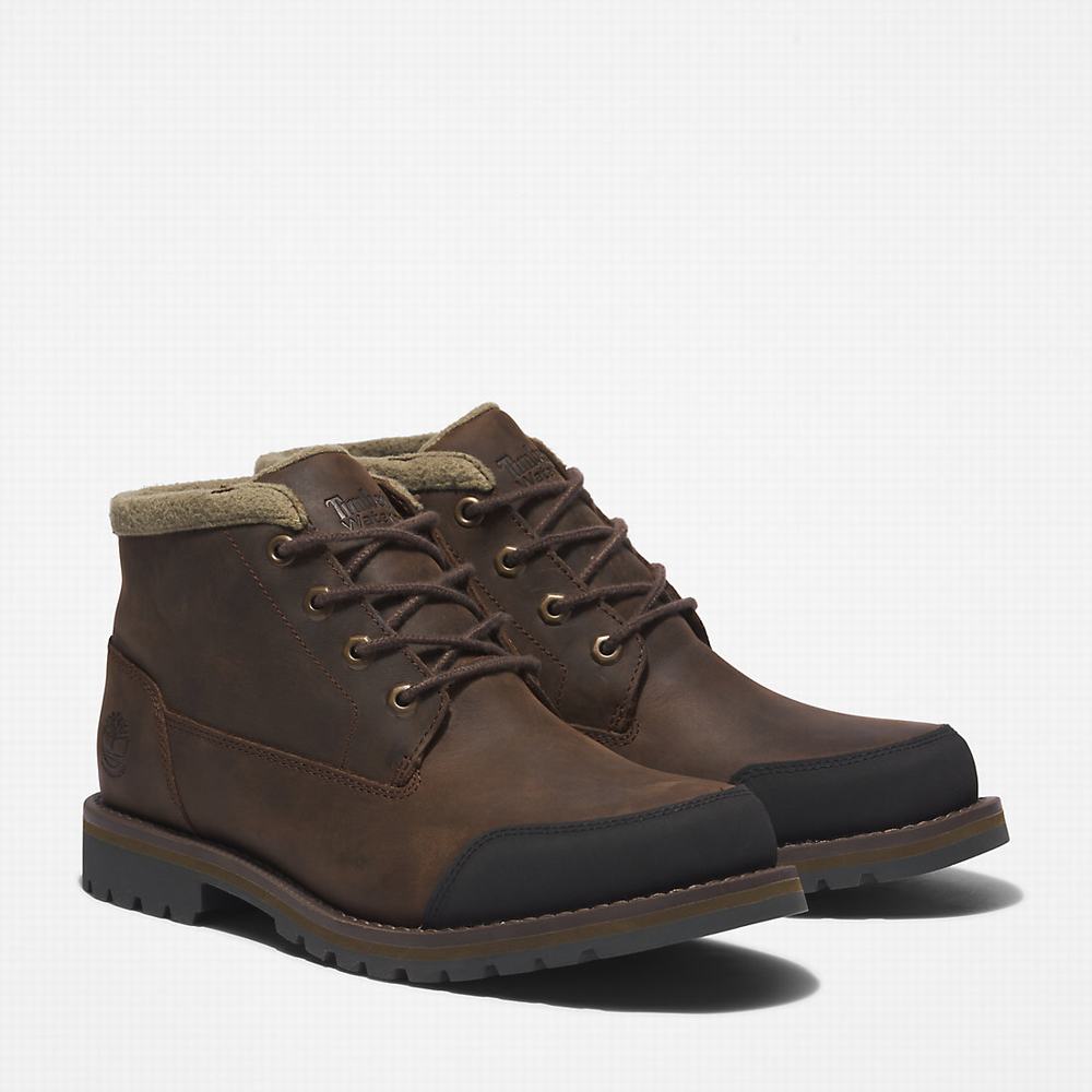 Cizmy Timberland Larchmont Warm-lined Chukka Panske Tmavo Hnede | ZV8471236