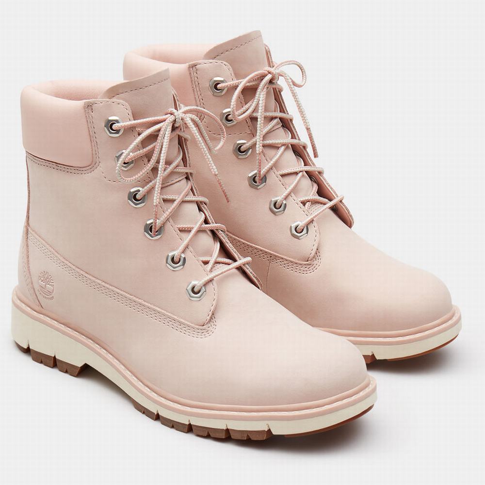 Cizmy Timberland Lucia Way 6 Inch Damske Svetlo Ruzove | WS3487609