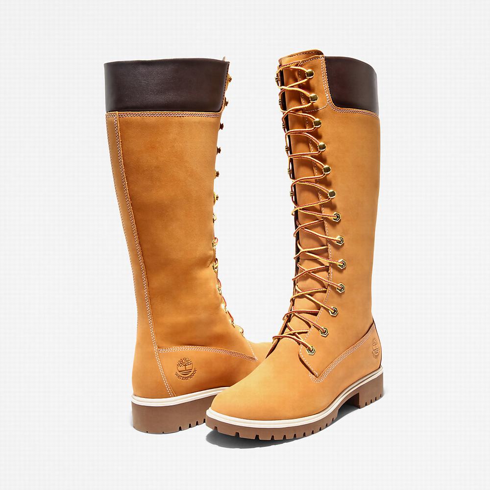 Cizmy Timberland Premium14 Inch Damske Žlté | ZW2087961