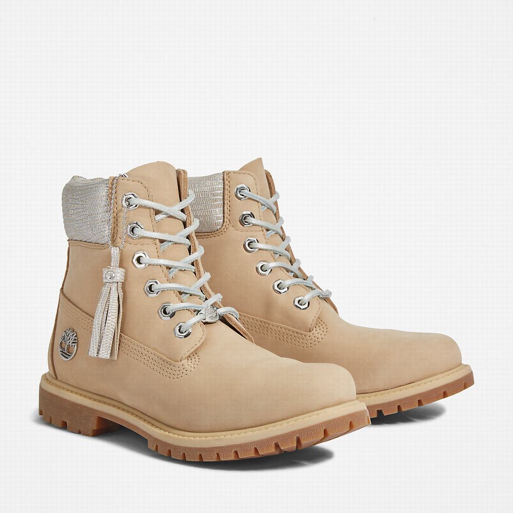 Cizmy Timberland Premium 6 Inch Damske Béžové | LT1650749