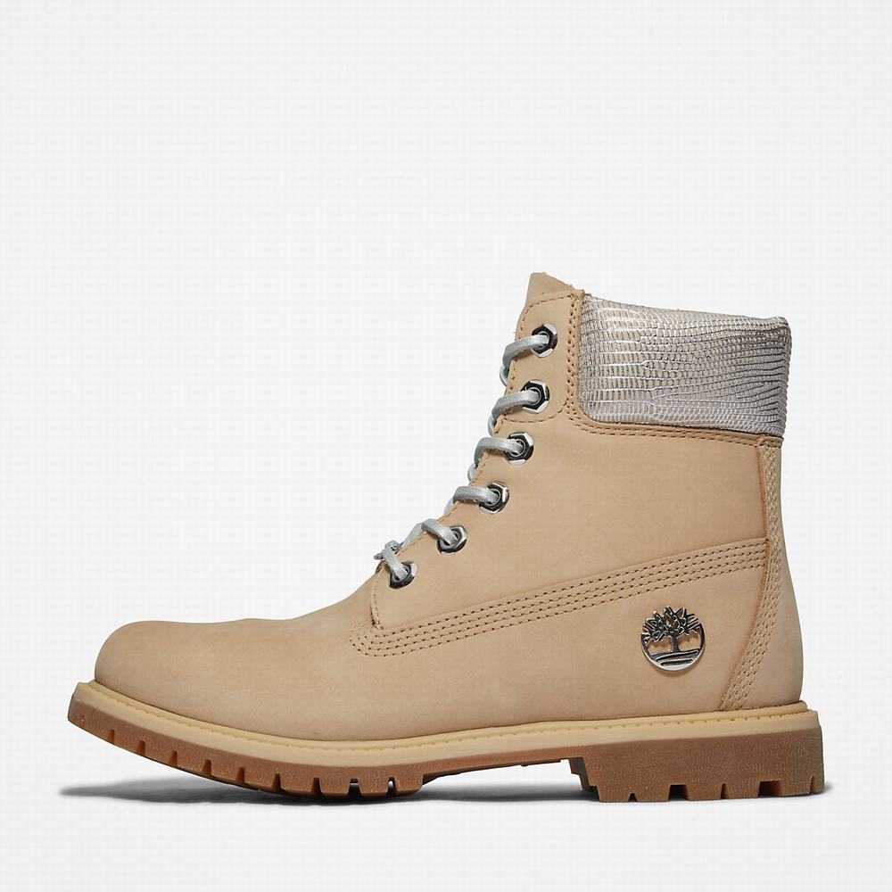 Cizmy Timberland Premium 6 Inch Damske Béžové | LT1650749