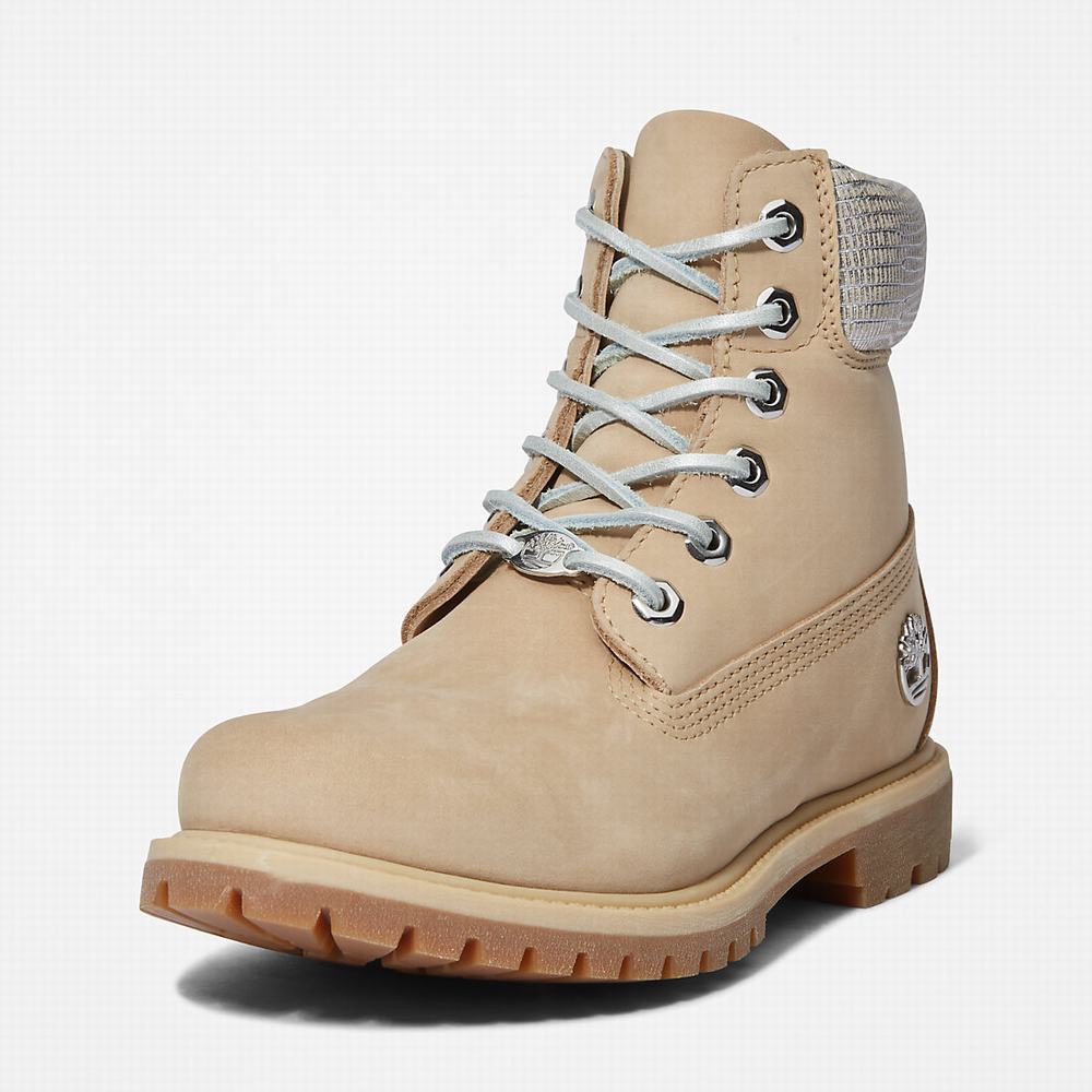 Cizmy Timberland Premium 6 Inch Damske Béžové | LT1650749