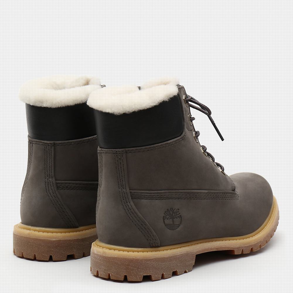 Cizmy Timberland Premium 6 Inch Damske Tmavo Siva | CP3527046