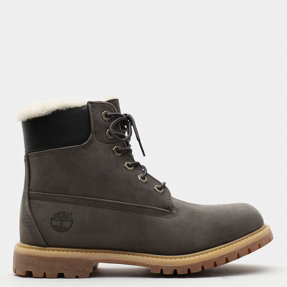 Cizmy Timberland Premium 6 Inch Damske Tmavo Siva | CP3527046