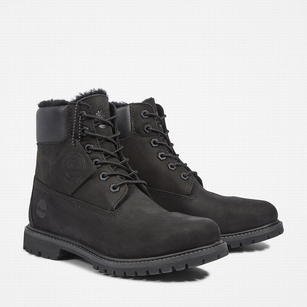 Cizmy Timberland Premium 6 Inch Damske Čierne | ZF8243061