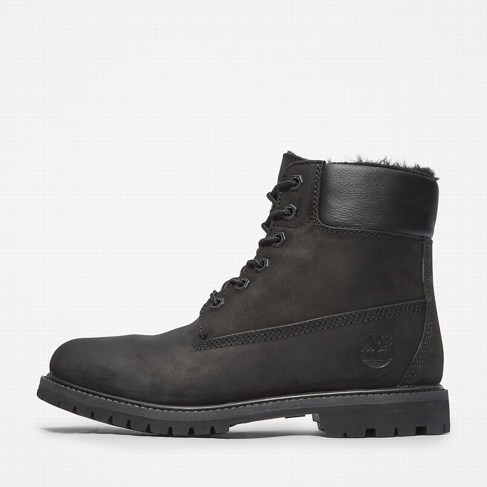 Cizmy Timberland Premium 6 Inch Damske Čierne | ZF8243061