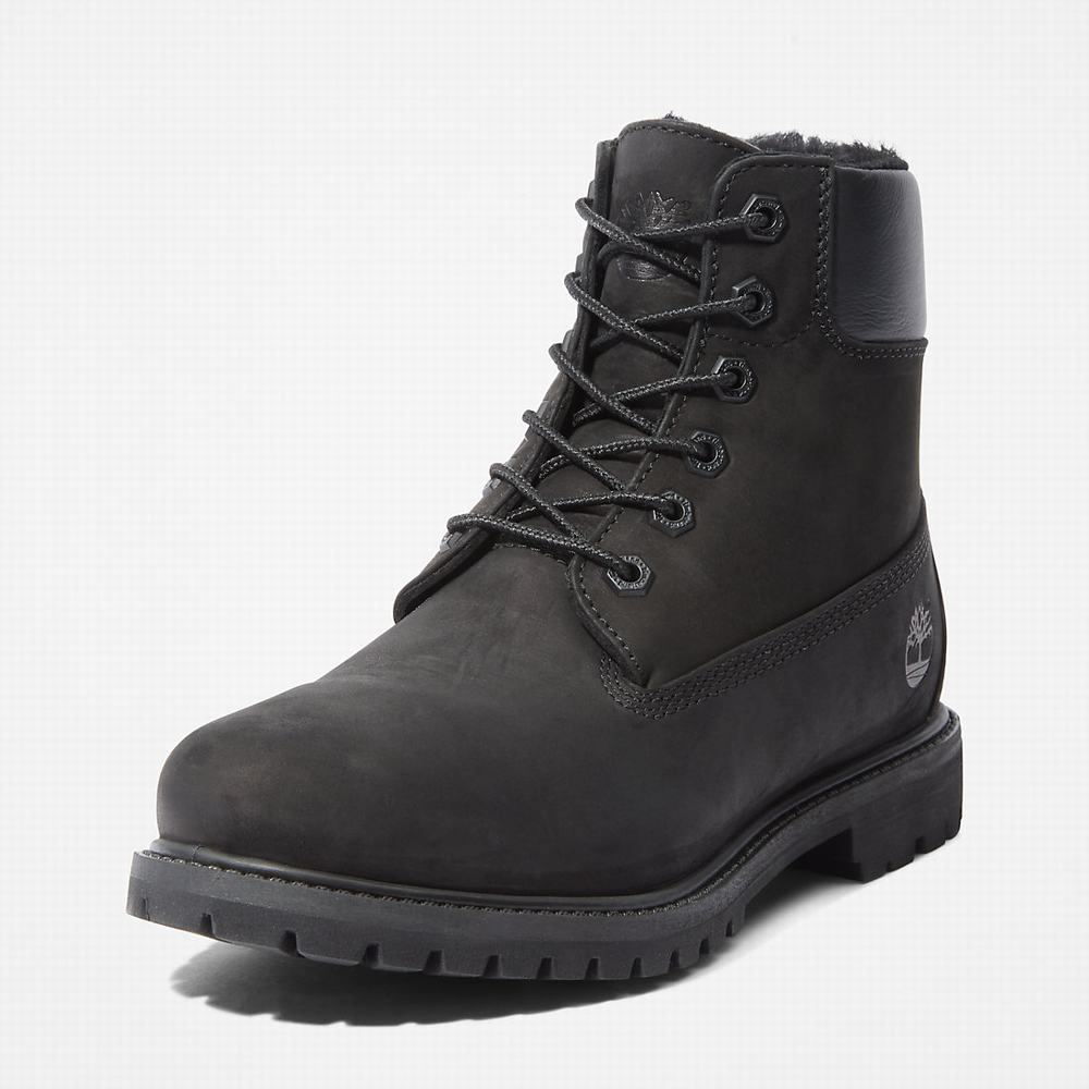 Cizmy Timberland Premium 6 Inch Damske Čierne | ZF8243061