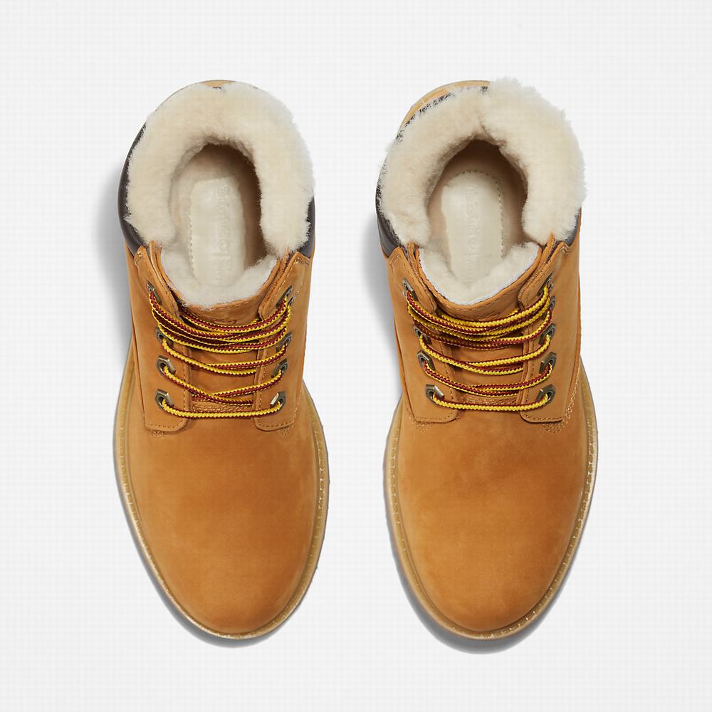 Cizmy Timberland Premium 6 Inch Damske Žlté | DZ9612047