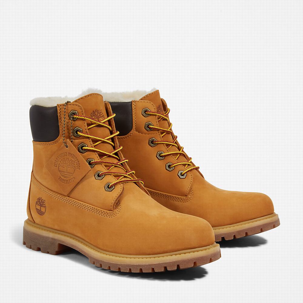 Cizmy Timberland Premium 6 Inch Damske Žlté | DZ9612047