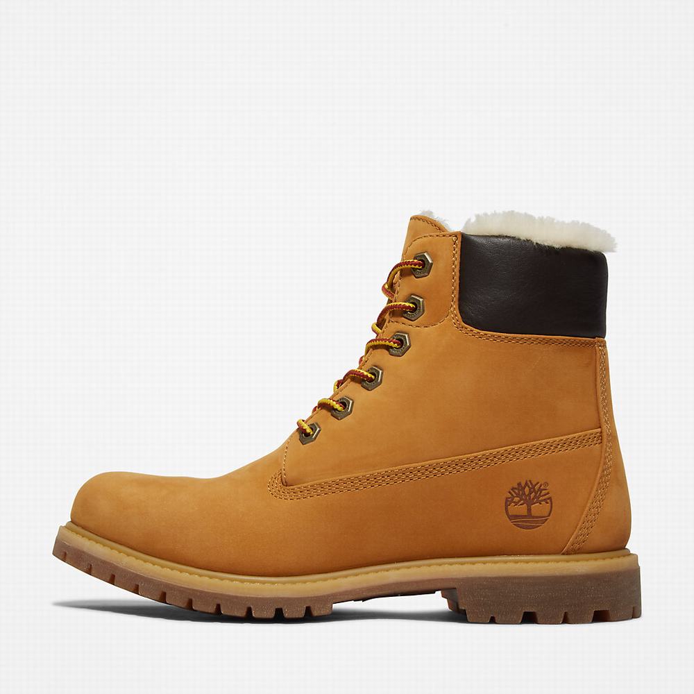 Cizmy Timberland Premium 6 Inch Damske Žlté | DZ9612047