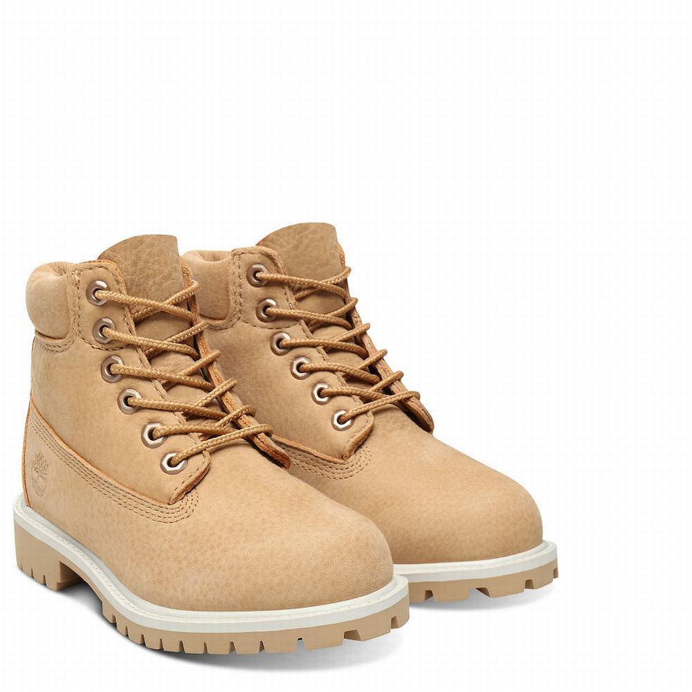 Cizmy Timberland Premium 6 Inch Detske Béžové | UO1526940