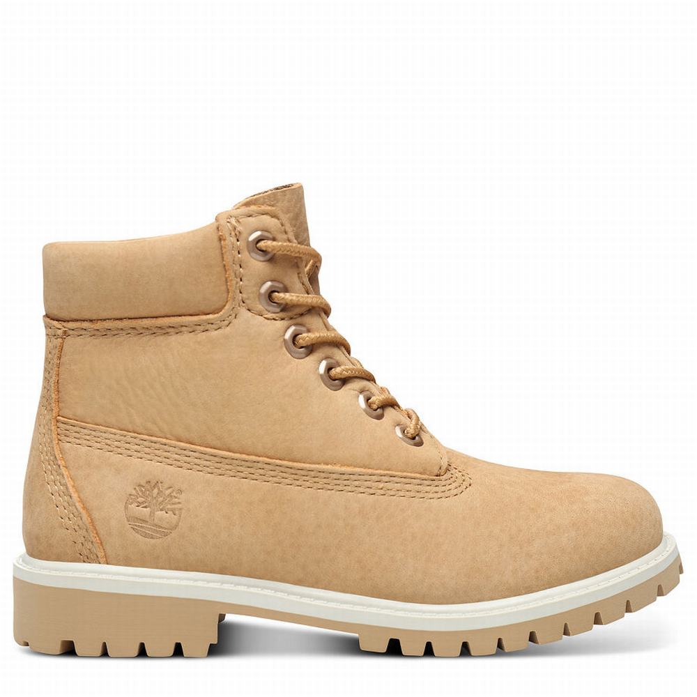 Cizmy Timberland Premium 6 Inch Detske Béžové | UO1526940