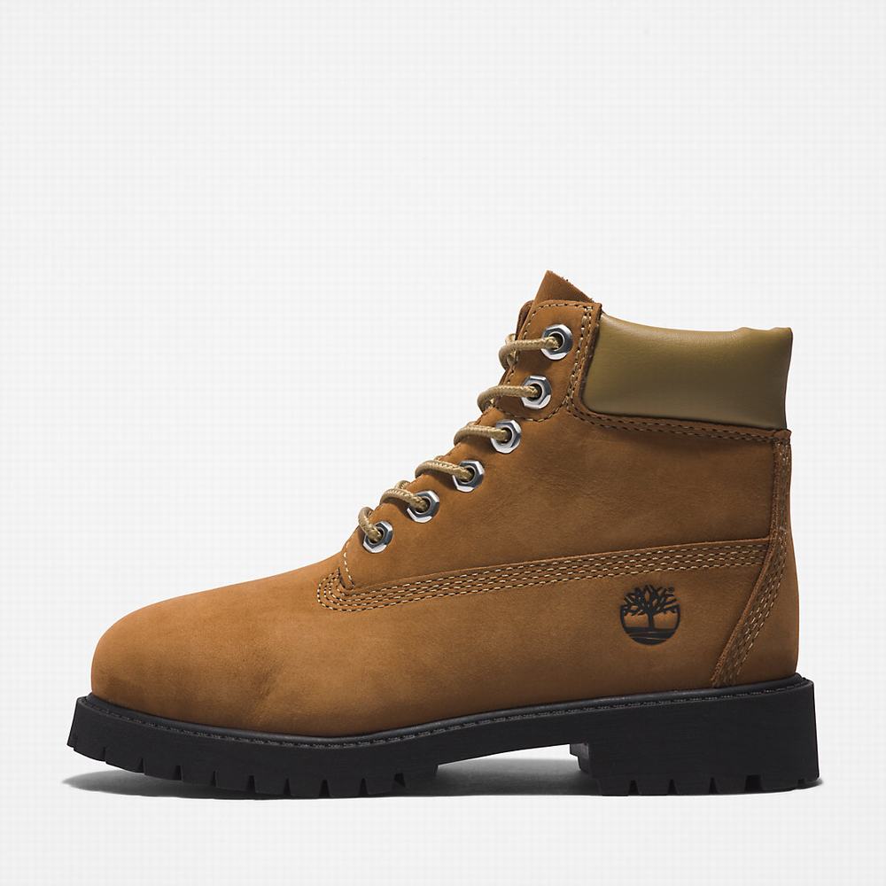 Cizmy Timberland Premium 6 Inch Detske Hnede | DK7540891